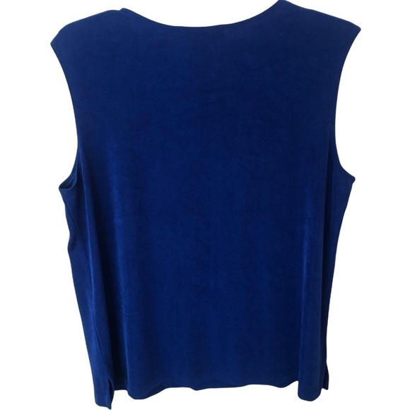 Drapers And Damons Blue Dressy Tank, XL - Picture 2 of 6